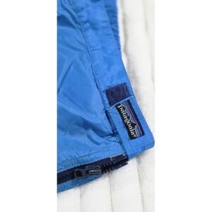 Vintage Patagonia Pants Mens Large Blue Fleece Lined Side Zip Nylon Capilene USA